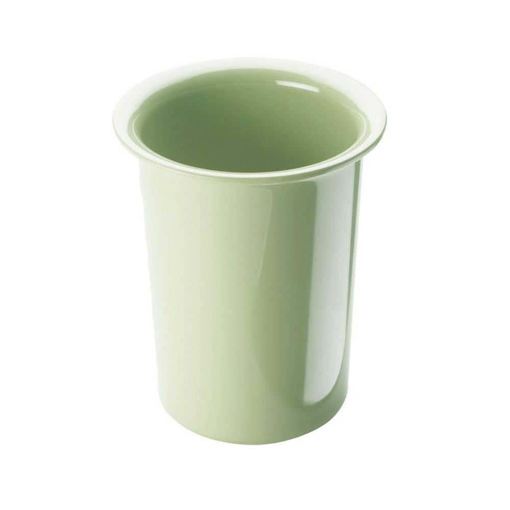 Cal-mil Matcha Solid Melamine Cylinder For Flatware Or Condiment Display, 4.50in L X 4.50in W X 5.50in H