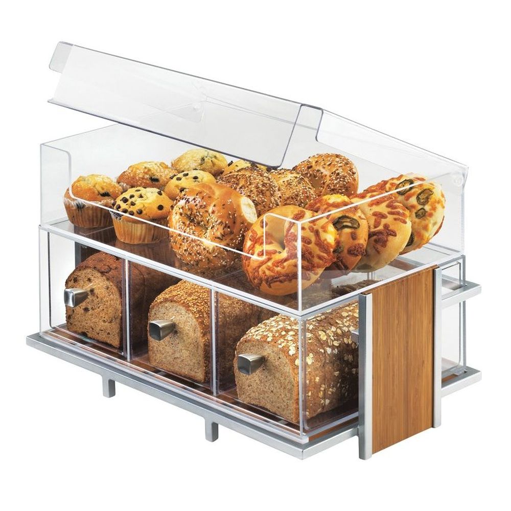 Cal-mil Eco Modern Acrylic Bin With Cover For 1471, 19 X 13 X 5 Inch