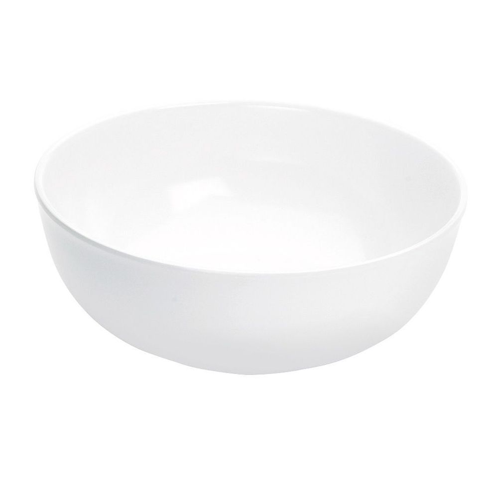 Cal-mil White Melamine 109 Ounce Round Bowl, 11 Inch Dia X 4 Inch