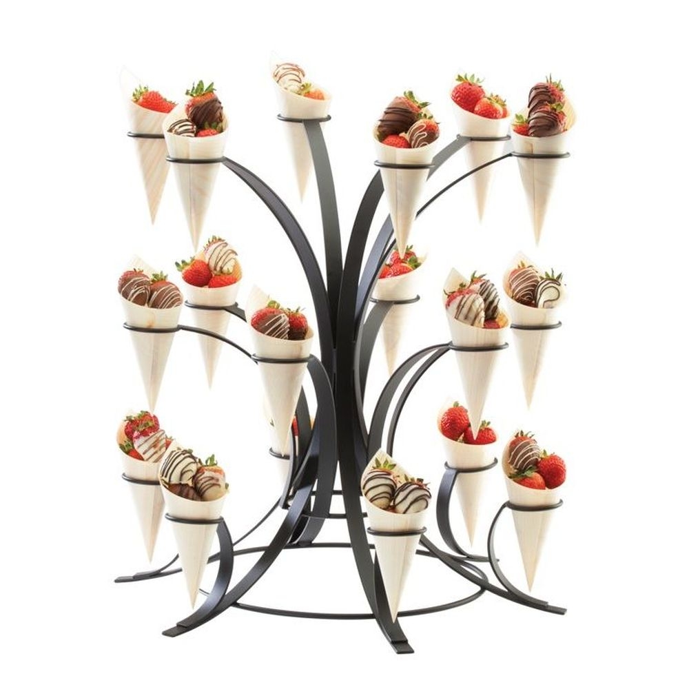 Cal-Mil Black Multi Tier Cone Display, 20 x 20.5 inch