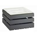Cal-Mil Midnight Bamboo Crate Riser, 12 x 12 x 7 inch