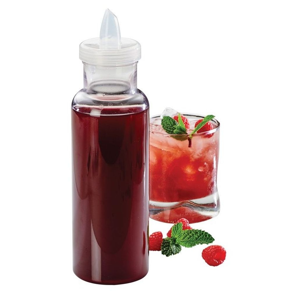 Cal-Mil 28 Ounce Polycarbonate Salad Dressing and Juice Bottle, 2.5 inch Dia x 10 inch -- 4 per case