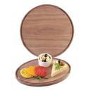 Cal-Mil Round Walnut Serving Board, 12 inch Dia x .75 inch