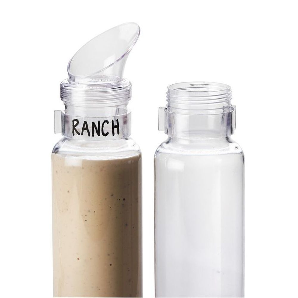 Cal-Mil 7/8 inch Bottle Sign Clip for 3300-28 Salad Dressing Bottles, 2.25 inch Dia. -- 12 per case