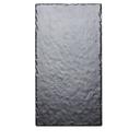 Cal-Mil Melamine Faux Black Slate Rectangular Serving Platter, 10 x 20 x .25 inch