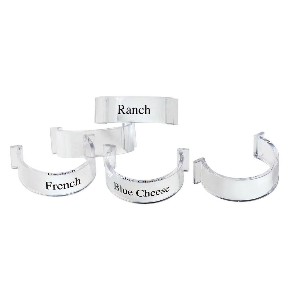 Cal-Mil Labeled Salad Dressing Bottle Clip, 2.25 inch Dia..