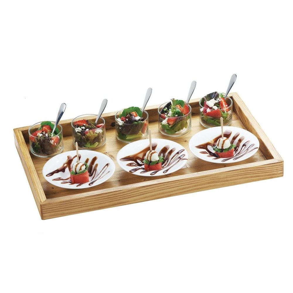 Cal-Mil Madera Serving Tray, 12 x 9.75 x 1.25 inch