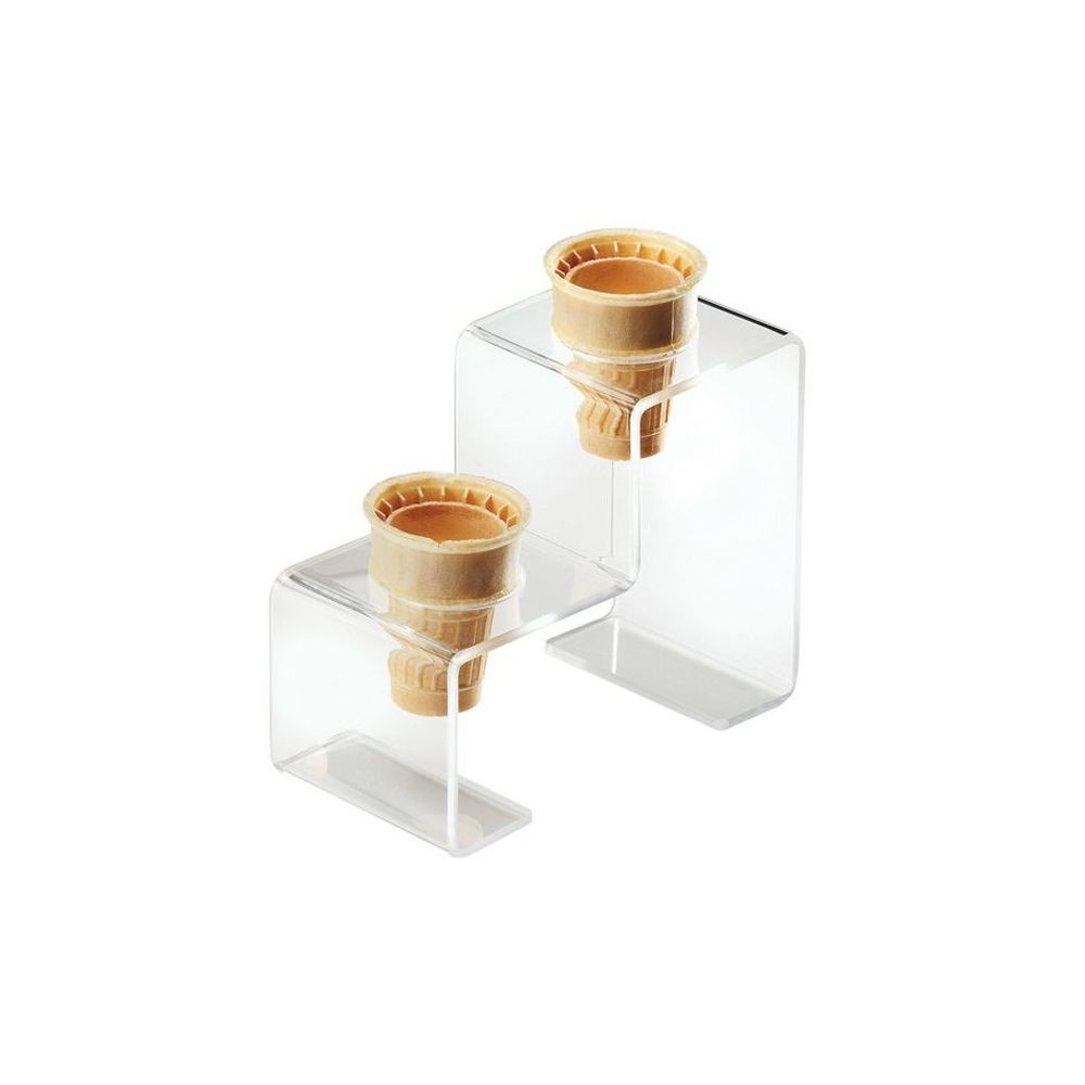 Cal-Mil Acrylic 2 Holes Cone Holder, 7.25 x 3.5 x 5.75 inch