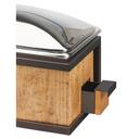 Cal-Mil Sierra Reclaimed Wood Bronze Chafer with Lid, 22 x 15 x 14 inch