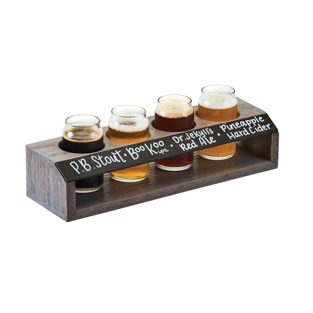 Cal-mil Oak Ashwood Gray Wood Taster Caddy, 13 X 4 X 2.75 Inch