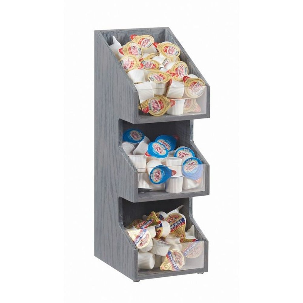 Cal-Mil Ashwood 3 Tier Condiment Display, 5.375 inch Width x 6.5 inch Depth x 15.5 inch Height