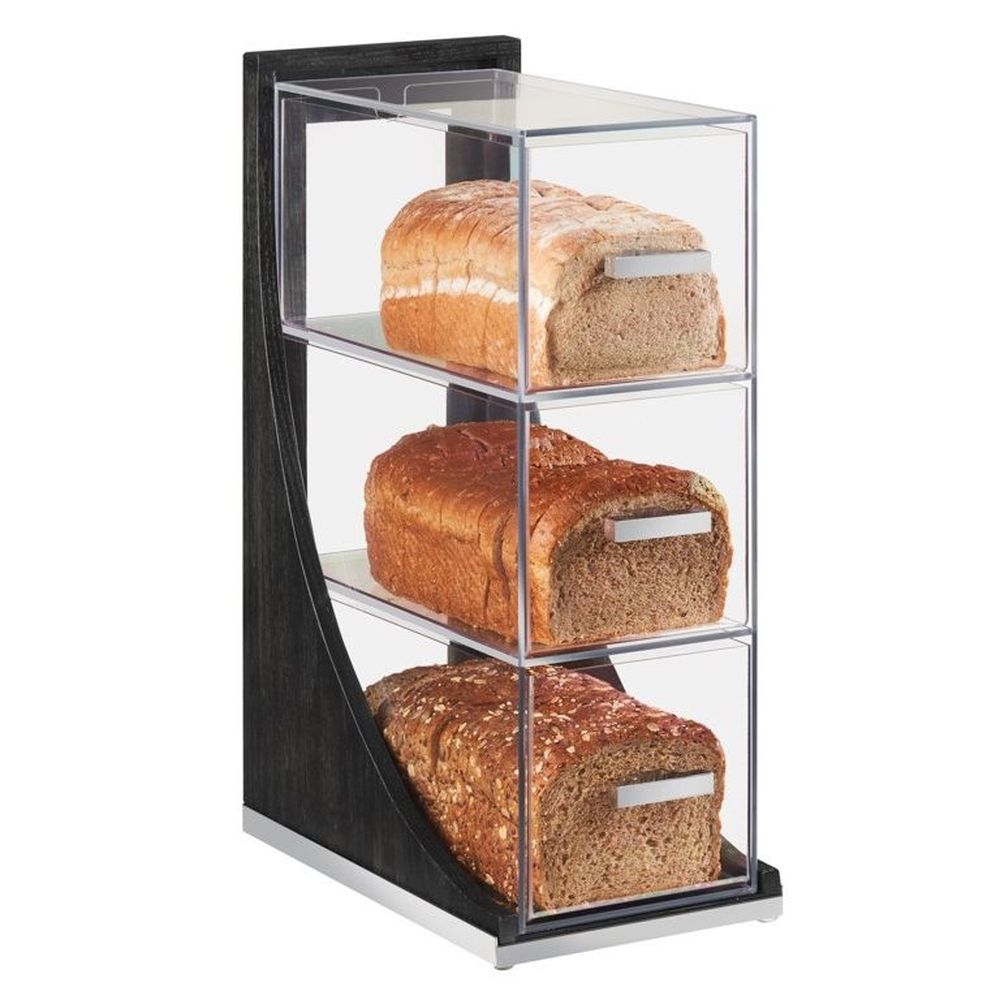 Cal-Mil Cinderwood Vertical 3 Tier Bread Box, 6.5 x 13 x 20.25 inch