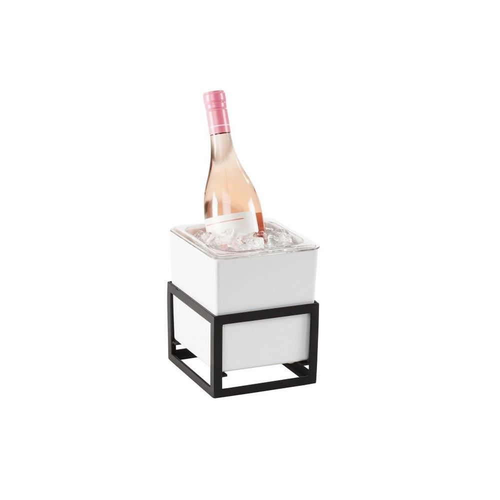 Cal-Mil Monterey Ice Housing with White Melamine Pan, 6.5 inch Width x 7 inch Depth x 8 inch Height