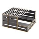 Cal-Mil Empire Black Butane Stove Frame, 14.25 inch Width x 13 inch Depth x 7.25 inch Height