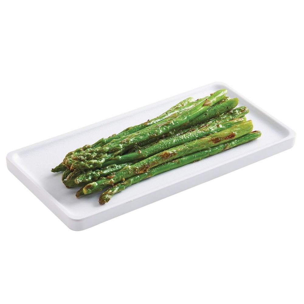 Cal-Mil Finn White Rectangular Modular Melamine Tray, 8 inch Width x 4 inch Depth x 0.5 inch Height