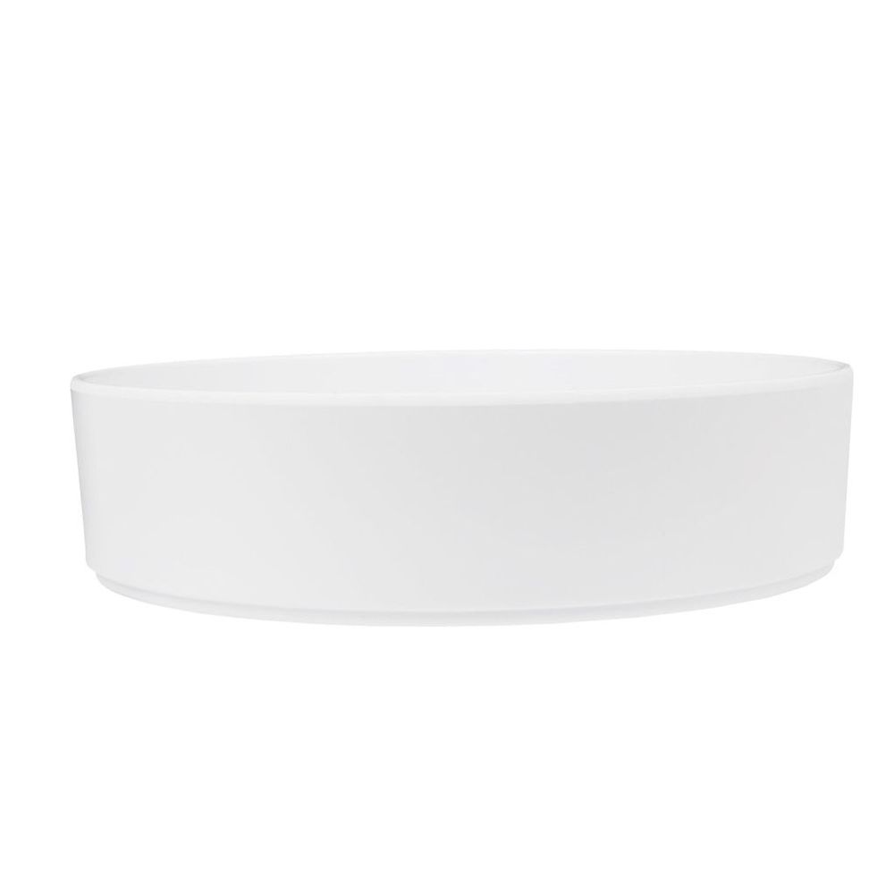 Cal-Mil Hudson White Raised Rim Melamine Bowl, 10 inch Dia. x 2.5 inch Height -- 3 per case