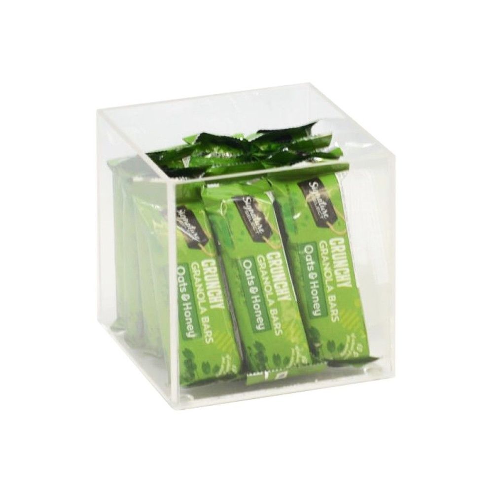 Cal-mil Modular Clear Acrylic Display Box, 4 Inch Width X 4 Inch Depth X 4 Inch Height -- 4 Per Case