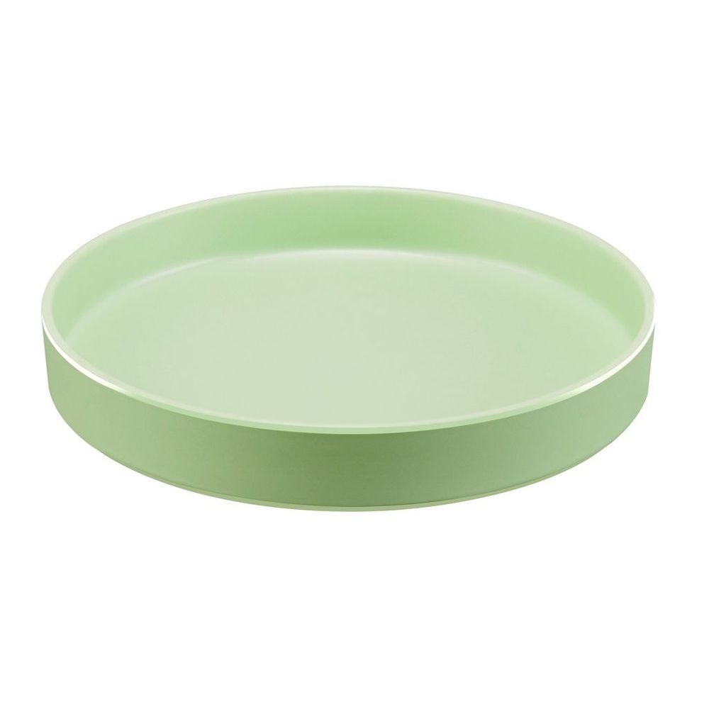 Cal-Mil Hudson Matcha Raised Rim Melamine Plate, 12 inch Dia. x 1.5 inch Height -- 6 per case