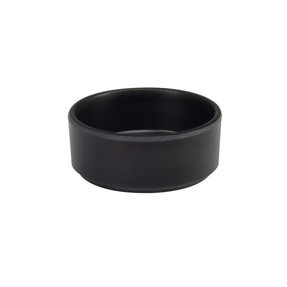 Cal-Mil Hudson Black Raised Rim Melamine Bowl, 4 inch Dia. X 1.5 inch Height -- 6 per case