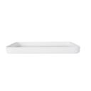 Cal-Mil Hudson White Square Melamine Plate, 11 inch Width x 11 inch Depth x 0.5 inch Height -- 6 per case