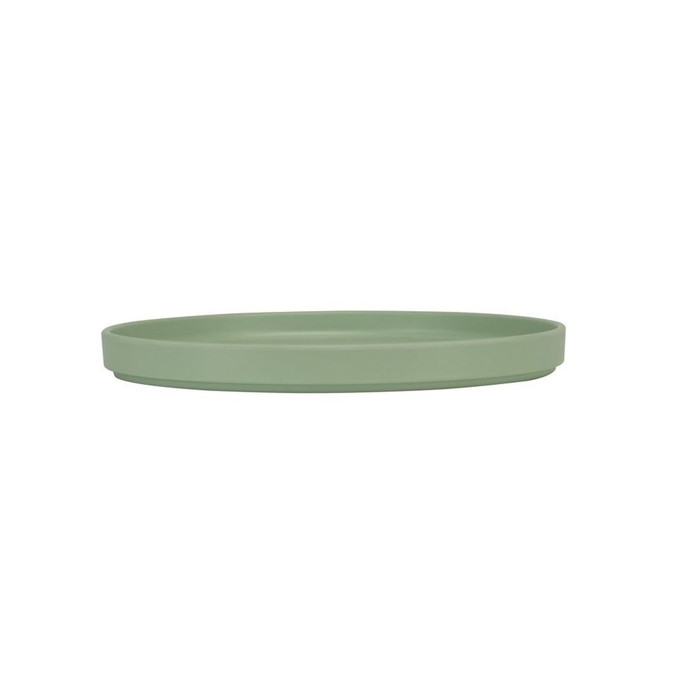 Cal-Mil Hudson Matcha Low Rim Melamine Plate, 10.25 inch Dia. x 1 inch Height -- 6 per case
