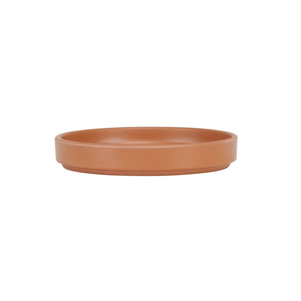 Cal-Mil Hudson Terra Cotta Low Rim Melamine Plate, 8.25 inch Dia. x 1 inch Height -- 6 per case