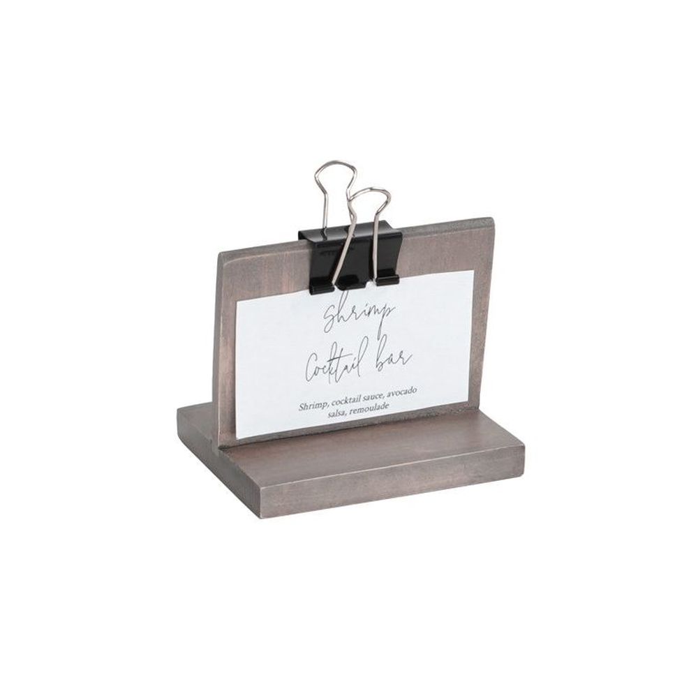 Cal-Mil Aspen Clipboard Sign Holder, 4 inch Width x 2 inch Depth x 3.25 inch Height -- 6 per case