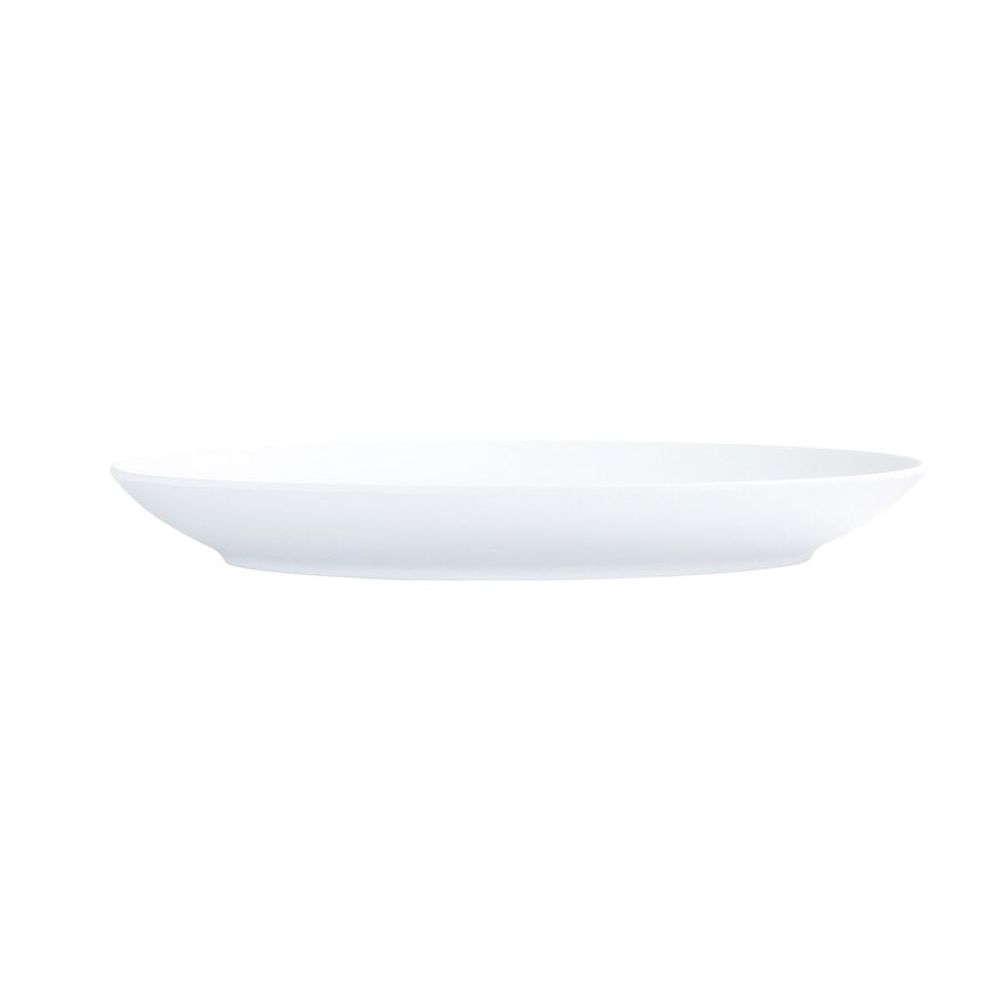 Cal-Mil Classic Coupe White Oval Melamine Platter, 7.75 inch Width x 10.75 inch Depth x 1.25 inch Height -- 6 per case