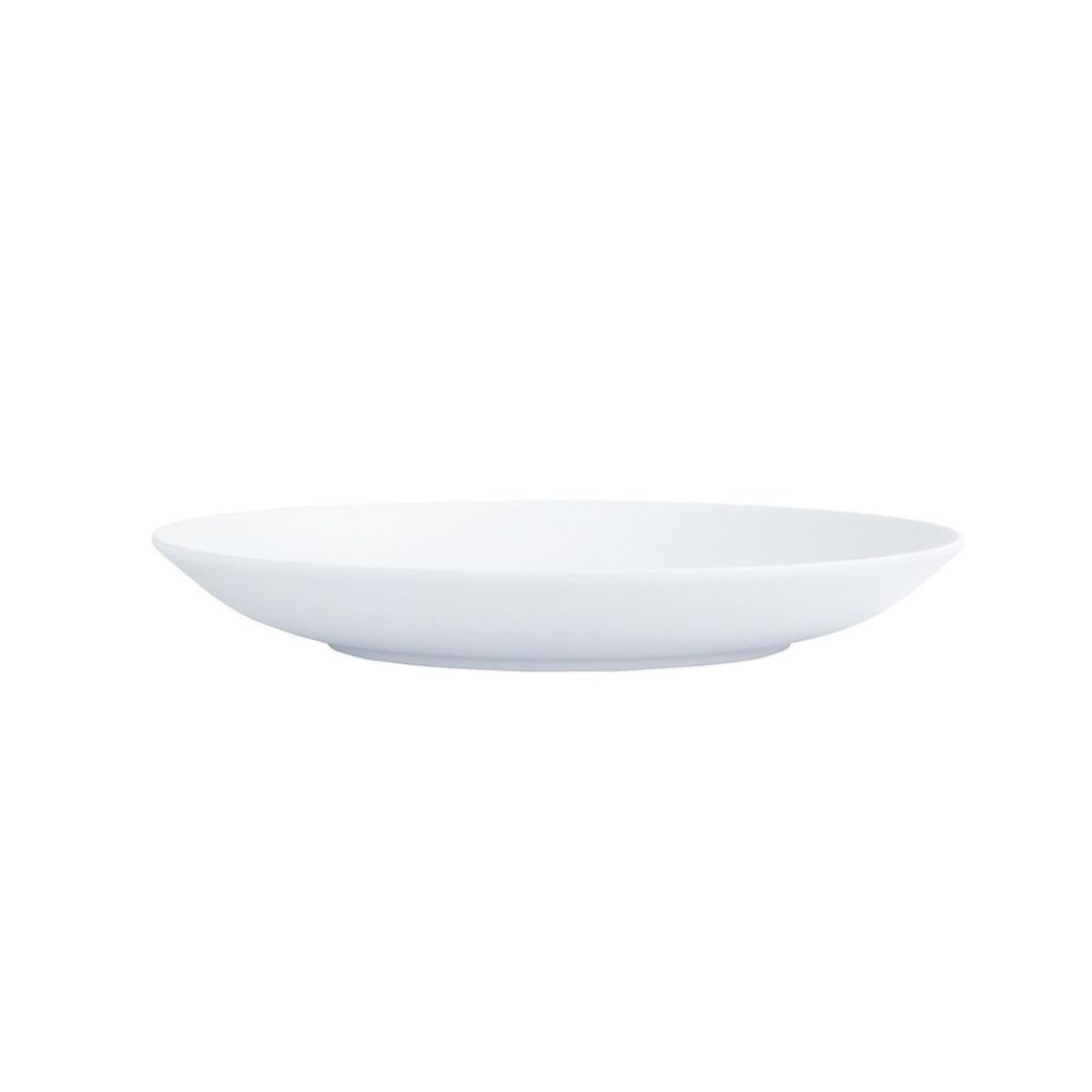 Cal-Mil Classic Coupe White Melamine Plate, 7 inch Dia. X 1.25 inch Height -- 6 per case