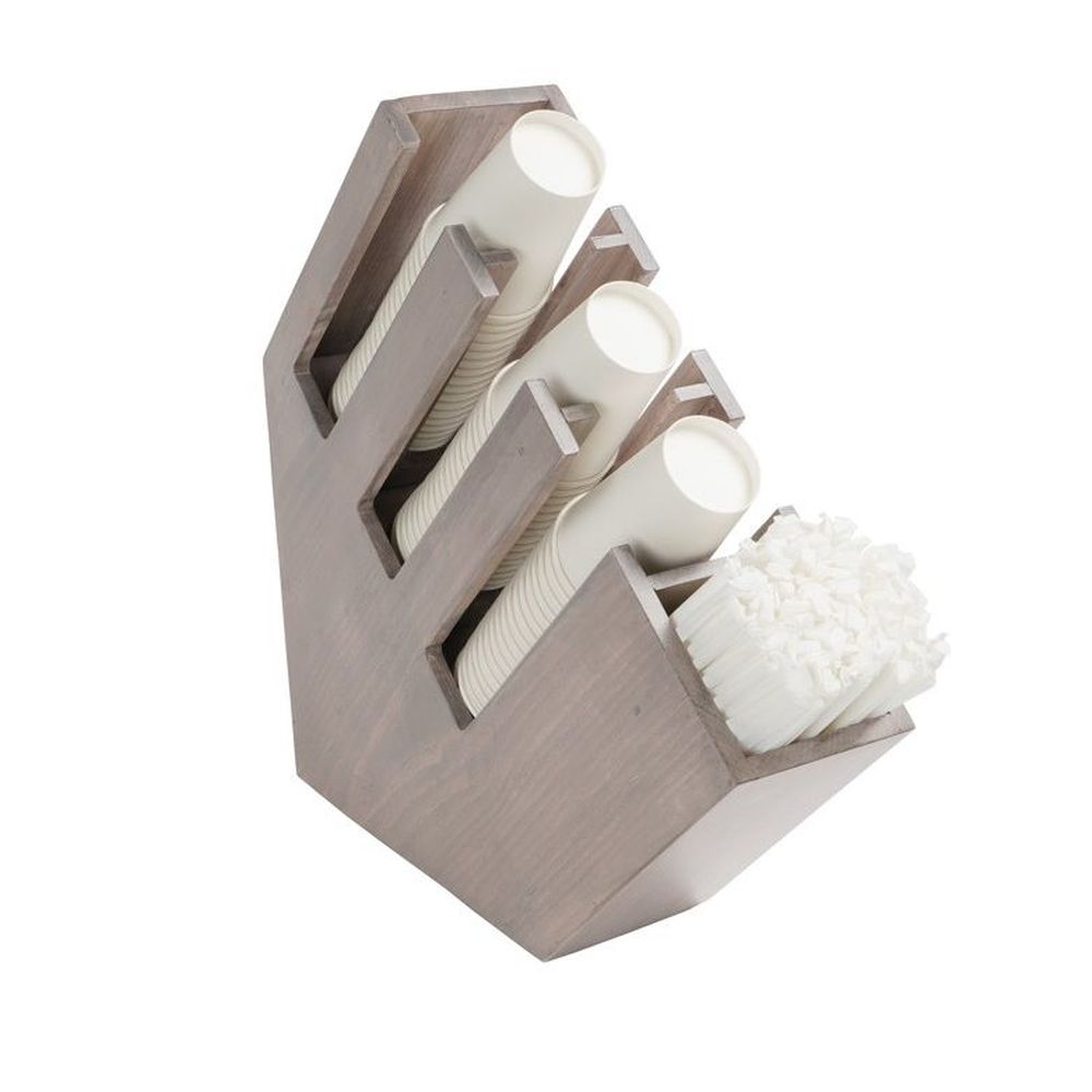 Cal-Mil Aspen Cup Lid and Straw Holder, 5.5 inch Width x 19.75 inch Depth x 20 inch Height