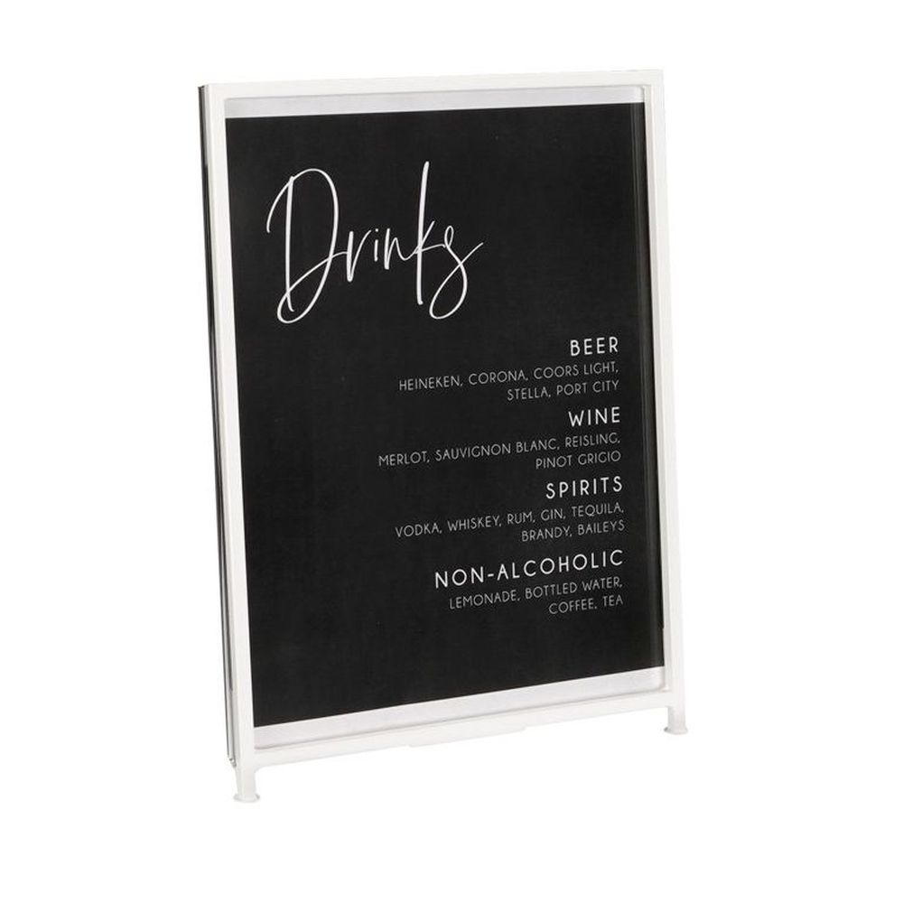 Cal-Mil Blonde Signage with Rectangle Frame, 8.5 inch Width x 1 inch Depth x 11 inch Height -- 3 per case