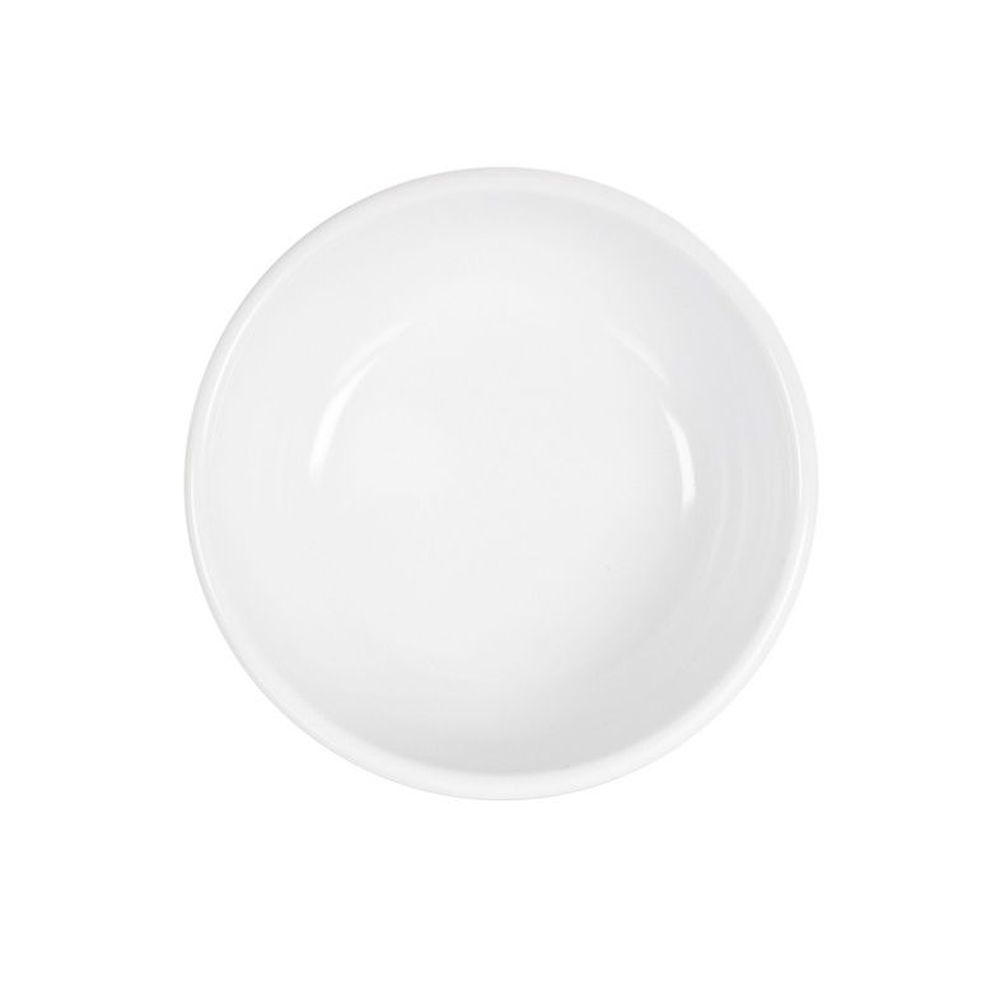Cal-Mil Melamine White 18 Ounce Enamel Bowl, 5.5 inch Dia. X 5 inch Height
