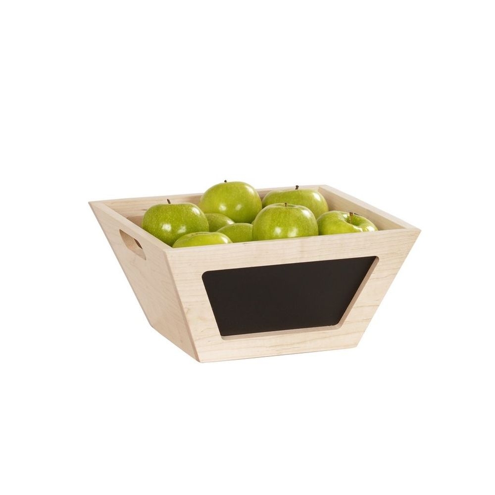 Cal-Mil Blonde Chalkboard Bowl, 12 inch Width x 12 inch Depth x 6 inch Height