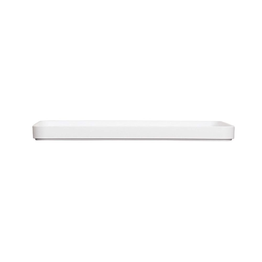 Cal-Mil Hudson White Square Melamine Platter, 14 inch Width x 14 inch Depth x 1 inch Height -- 6 per case