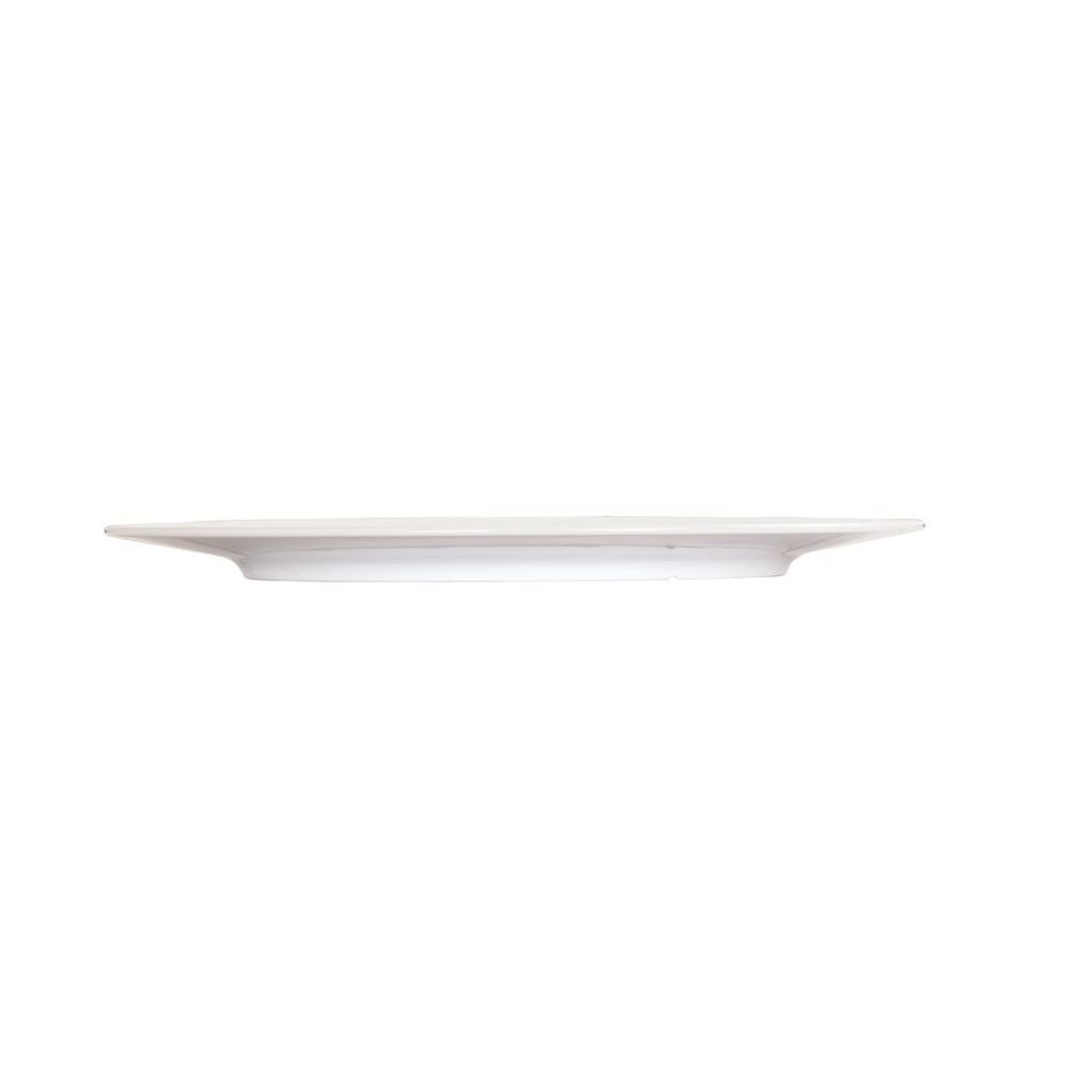 Cal-Mil Shallow Coupe White Melamine Plate, 7 inch Dia. X 0.75 inch Height
