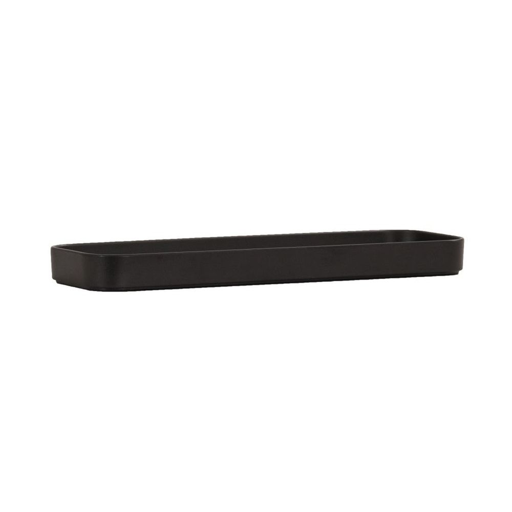 Cal-Mil Hudson Black Melamine Tray, 4 inch Width x 12 inch Depth x 1 inch Height