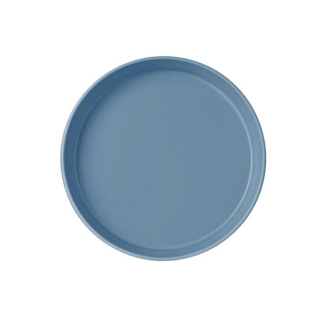 Cal-Mil Hudson Stone Blue Raised Rim Melamine Bowl, 120 Ounce Capacity