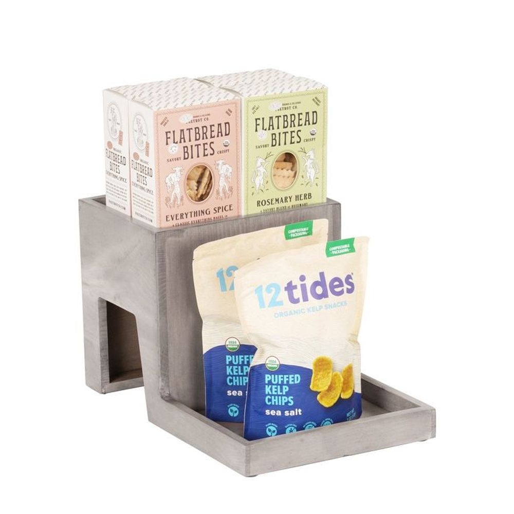 Cal-Mil Aspen 2 Tier Merchandiser, 10 inch Width x 16 inch Depth x 9.5 inch Height