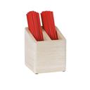 Cal-Mil Newport 2 Section Stir Stick Organizer, 5 inch Width x 5 inch Depth x 5.5 inch Height