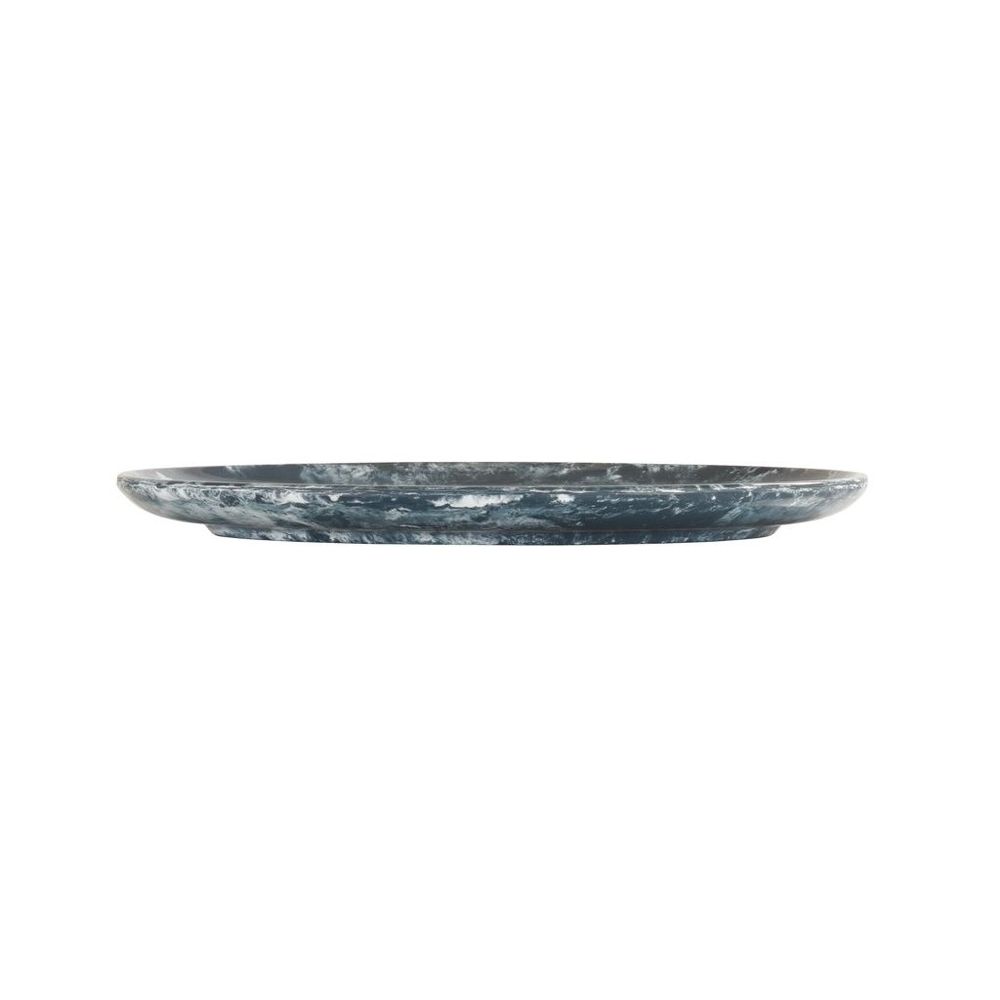 Cal-Mil Reactive Blue and White Oval Melamine Platter, 10.75 inch Width x 7.75 inch Depth x 1.25 inch Height -- 6 per case