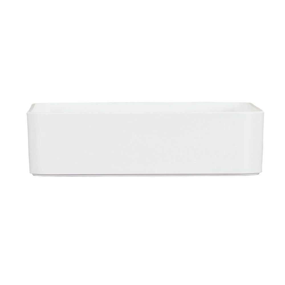 Cal-Mil Hudson White Melamine Bowl, 12 inch Width x 12 inch Depth x 3 inch Height -- 3 per case