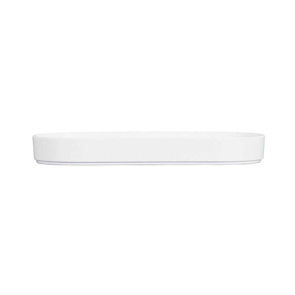 Cal-Mil Hudson White Oval Platter, 13 inch Width x 6 inch Depth x 1.5 inch Height -- 3 per case