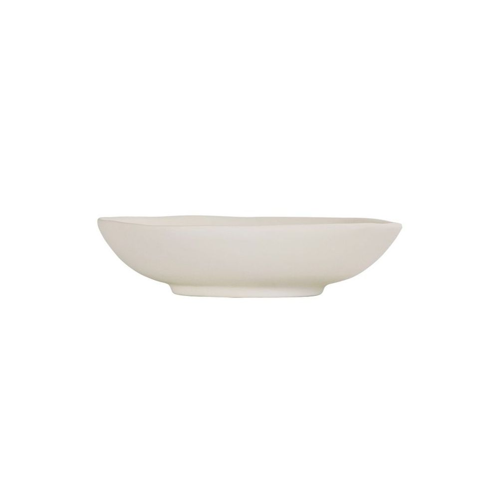 Cal-Mil Hand Thrown Ivory Melamine Coupe Bowl, 16 Ounce Capacity