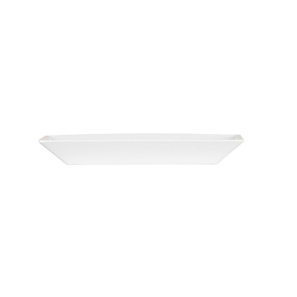 Cal-Mil White Melamine Rectangle Plate, 11 inch Width x 7 inch Depth x 1.37 inch Height