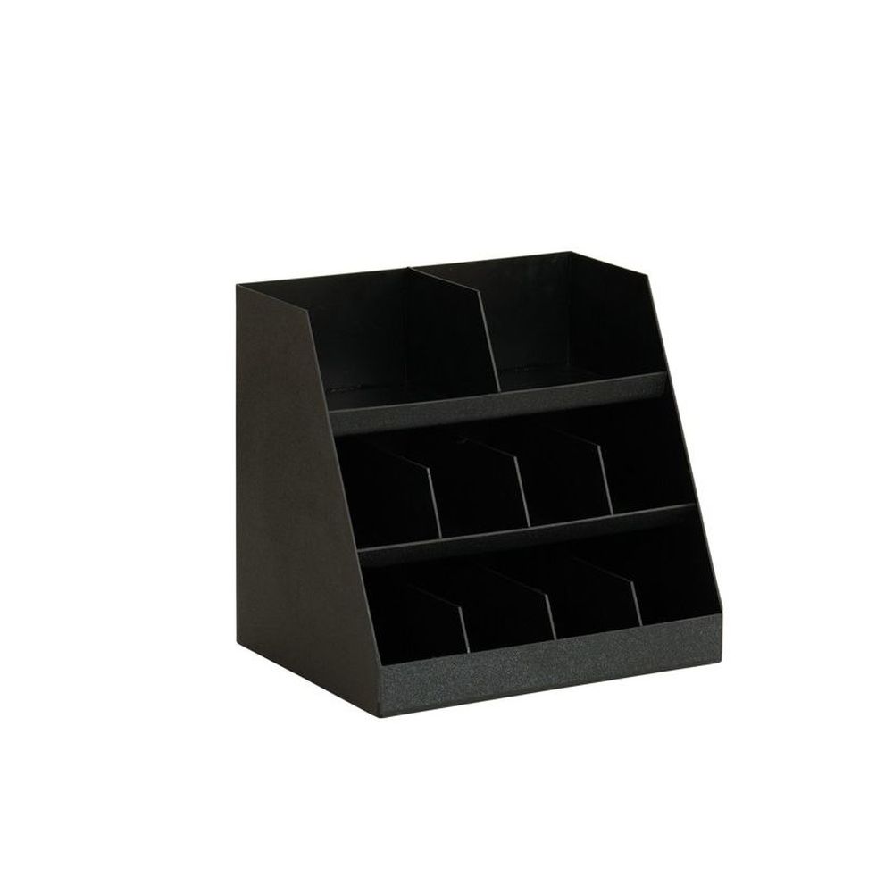Cal-mil Classic Black 10 Compartment Bulk Condiment Organizer, 16 Inch Width X 12 Inch Depth X 15 Inch Height
