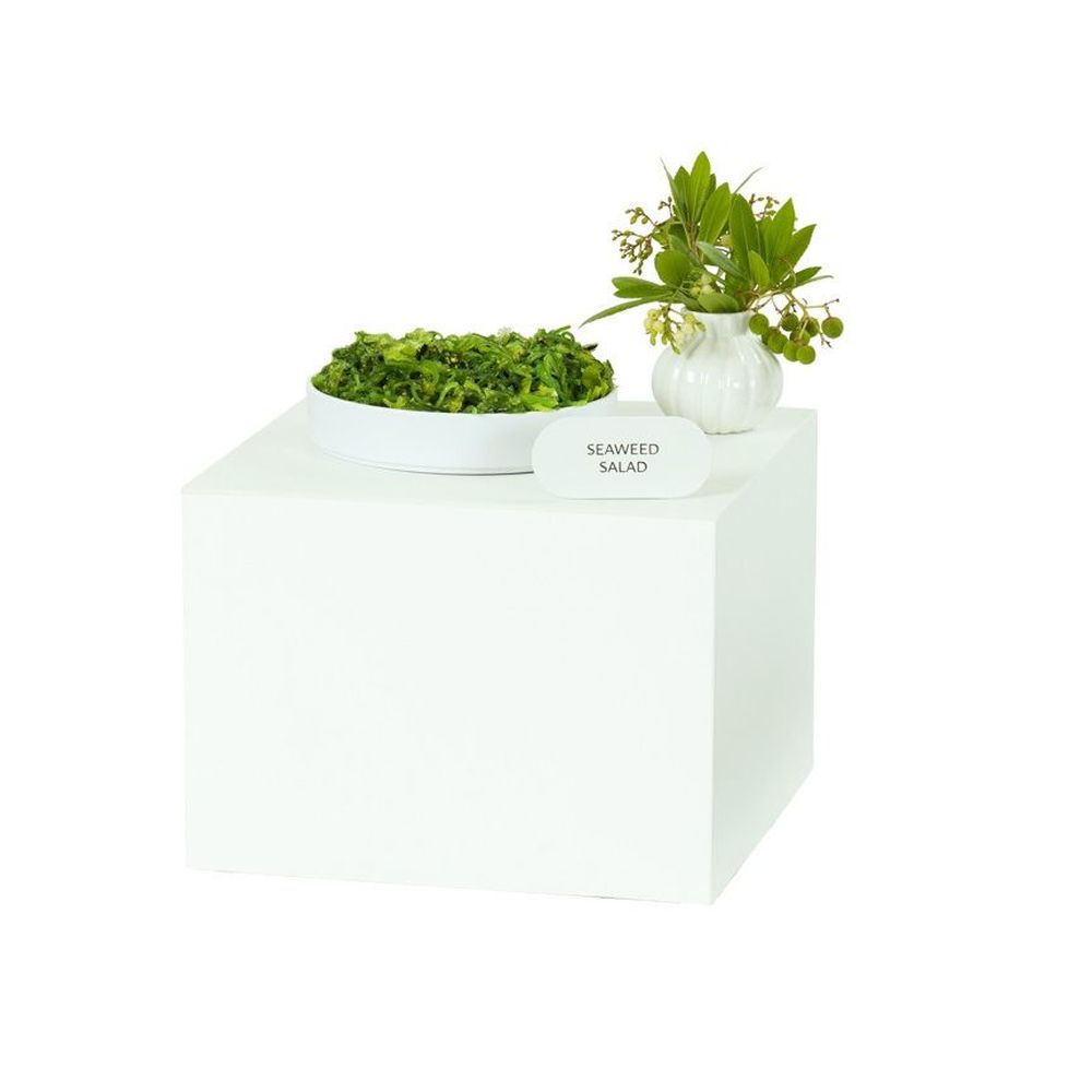 Cal-Mil Juno Durable White Metal Cube Riser, 14 inch Width x 14 inch Depth x 11 inch Height