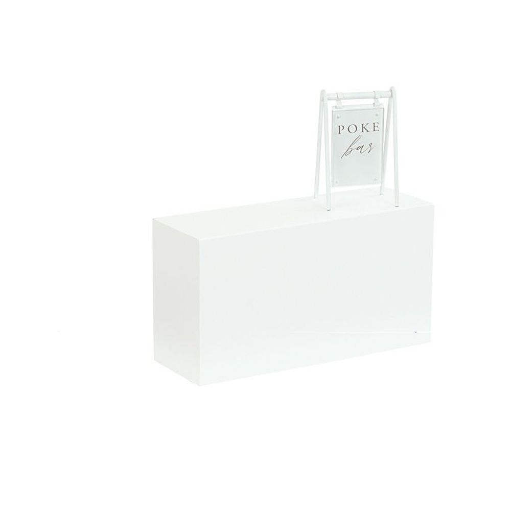 Cal-Mil Juno Durable White Metal Rectangle Riser, 20.5 inch Width x 7 inch Depth x 11 inch Height