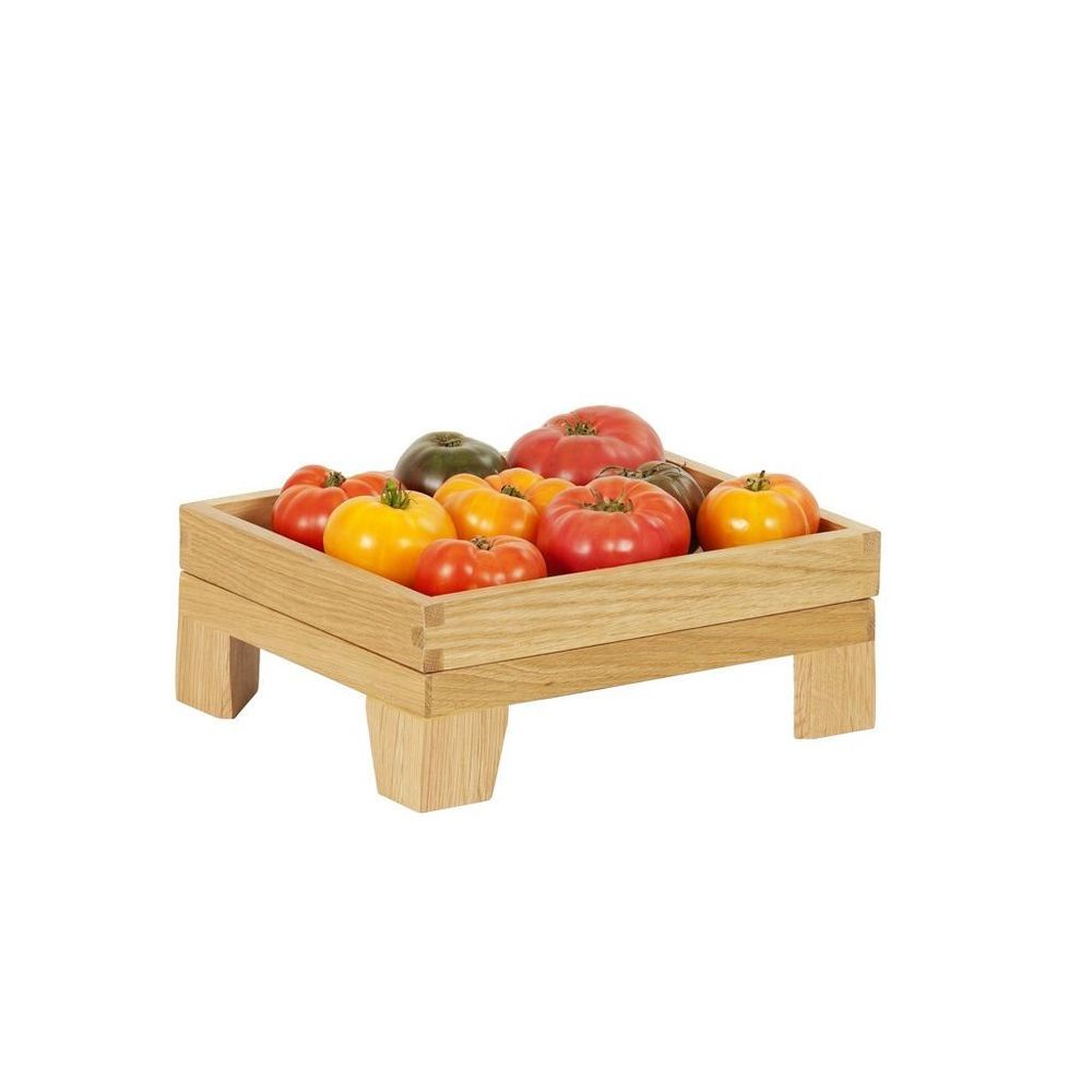 Cal-Mil Sydney Oak Taper Leg Riser, 10 inch Width x 12 inch Depth x 3 inch Height