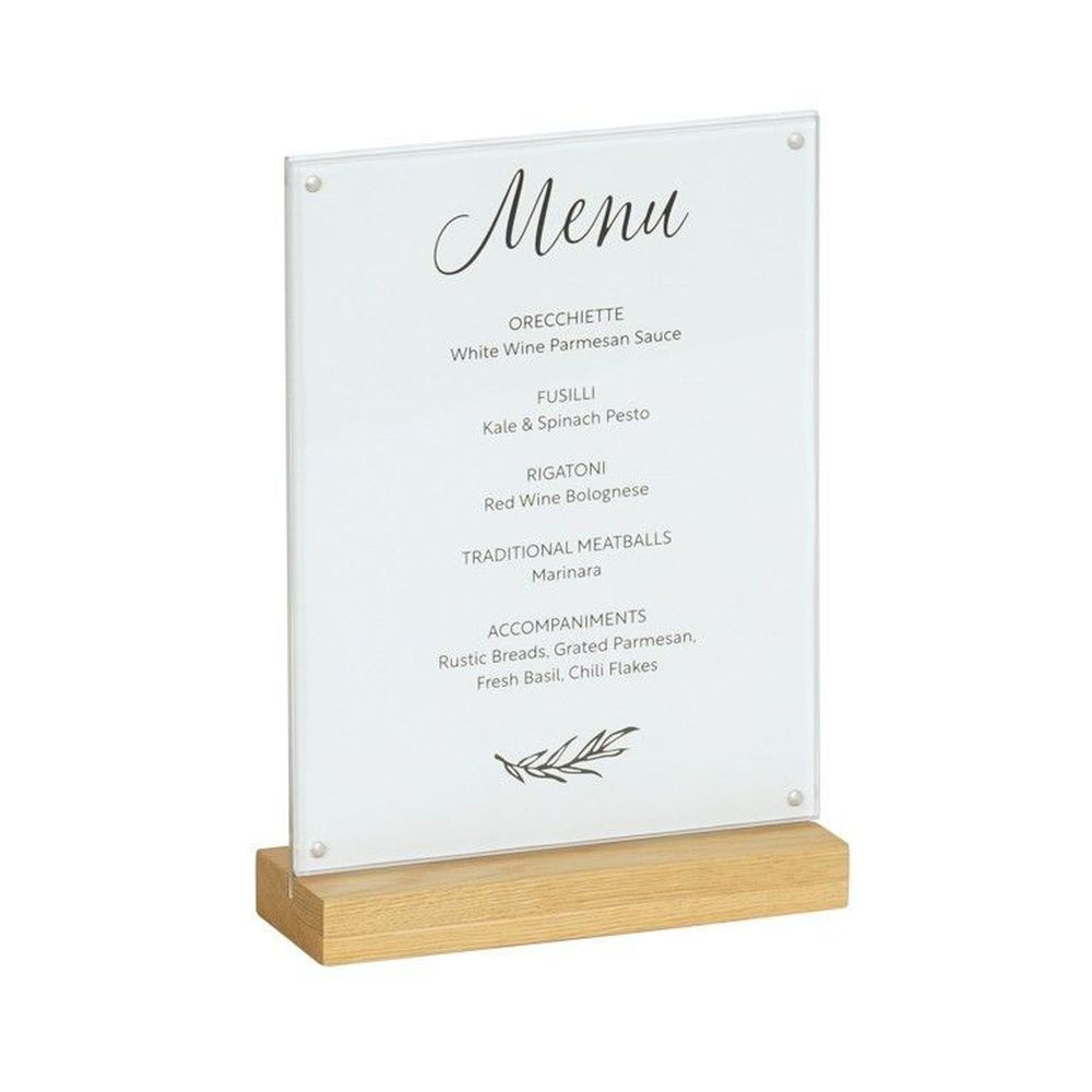 Cal-Mil Sydney Oak Card Holder, 8.5 inch Width x 3 inch Depth x 12.25 inch Height -- 6 per case