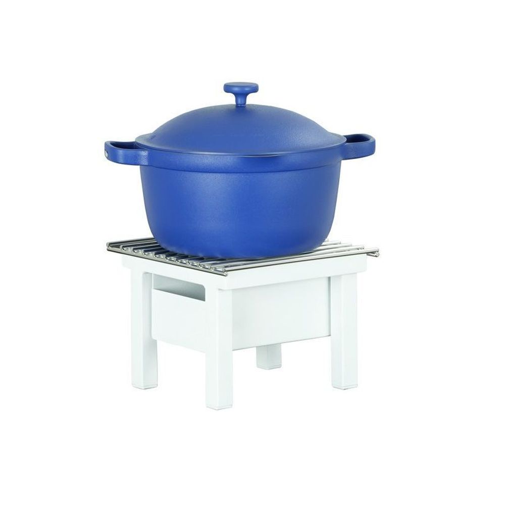 Cal-Mil Juno Durable White Metal Chafer Alternative, 10.25 inch Width x 10 inch Depth x 7 inch Height